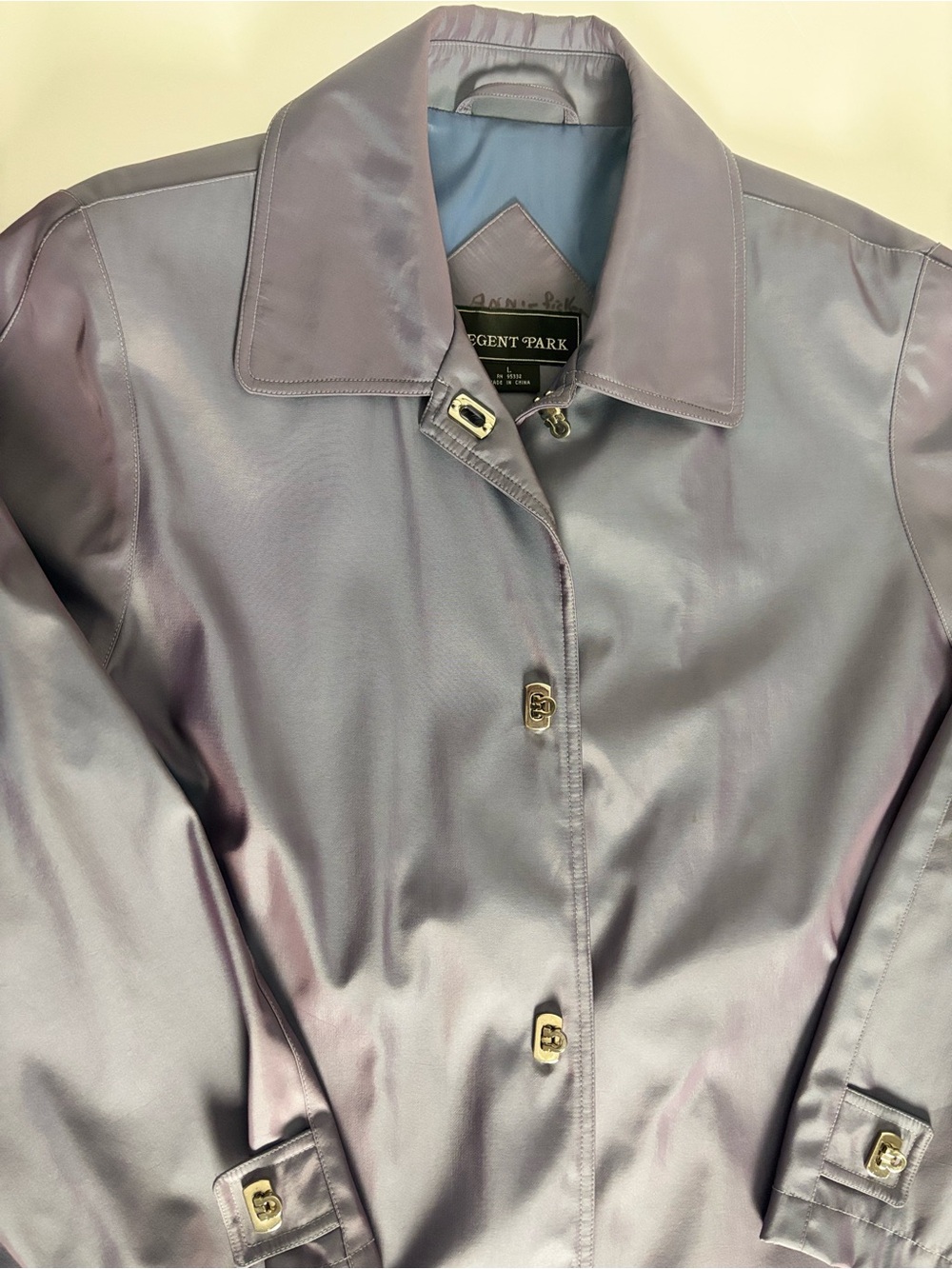 Regent Park Women's Purple Raincoat Trench